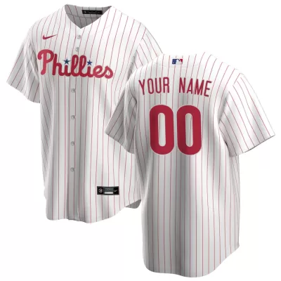 Men's Philadelphia Phillies Nike White&Red Home 2020 Replica Custom Jersey - jerzelite