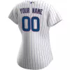 Women's Chicago Cubs Nike White&Royal 2020 Home Replica Custom Jersey - jerzelite