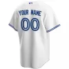 Men's Toronto Blue Jays Nike White Home 2020 Replica Custom Jersey - jerzelite