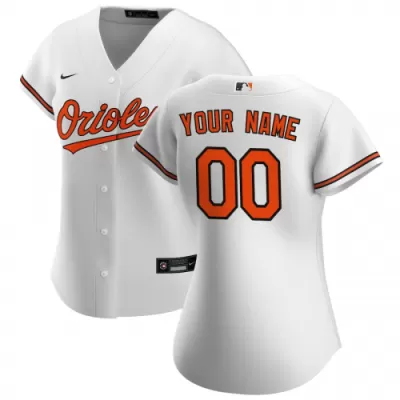 Women's Baltimore Orioles Nike White 2020 Home Replica Custom Jersey - jerzelite