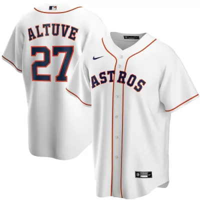 Men's Houston Astros José Altuve #27 Nike White Home 2020 Replica Jersey - jerzelite