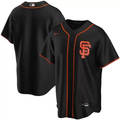 Men's San Francisco Giants Nike Black Alternate 2020 Replica Jersey - jerzelite