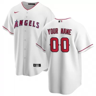 Men's Los Angeles Angels Nike White Home 2020 Replica Custom Jersey - jerzelite