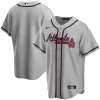 Men's Atlanta Braves Nike Gray Road Replica Team Jersey - jerzelite