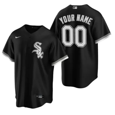 Men's Chicago White Sox Nike Black 2020 Replica Custom Jersey - jerzelite