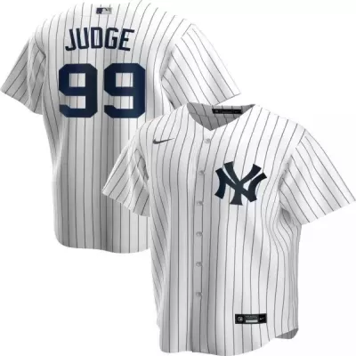 Men's New York Yankees Aaron Judge #99 Nike White Home 2020 Replica Jersey - jerzelite