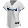 Women's Miami Marlins Nike White 2020 Home Replica Custom Jersey - jerzelite