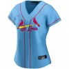 Women's St. Louis Cardinals Nike Light Blue 2020 Alternate Replica Custom Jersey - jerzelite