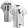 Men's Chicago White Sox Moncada #10 Nike White&Royal Home 2020 Replica Jersey - jerzelite