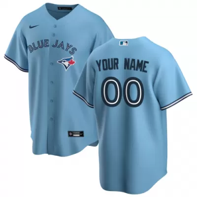 Men's Toronto Blue Jays Nike Light Blue Alternate 2020 Replica Custom Jersey - jerzelite