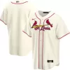 Men's St. Louis Cardinals Nike Cream Alternate 2020 Replica Jersey - jerzelite