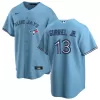 Men's Toronto Blue Jays Lourdes Gurriel Jr. #13 Nike Light Blue Alternate 2020 Replica Jersey - jerzelite