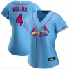 Women's St. Louis Cardinals Yadier Molina #4 Nike Light Blue 2020 Alternate Replica Jersey - jerzelite