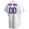 Men's Chicago Cubs Nike White&Royal Home 2020 Replica Custom Jersey - jerzelite