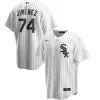 Men's Chicago White Sox Eloy Jimenez #74 Nike White&Roayl Home Replica Jersey - jerzelite