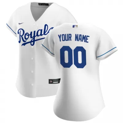 Women's Kansas City Royals Nike White 2020 Home Replica Custom Jersey - jerzelite