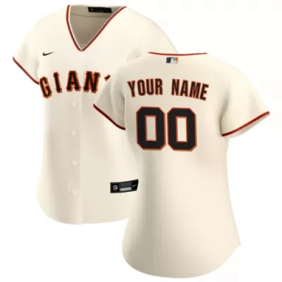 Women's San Francisco Giants Nike Cream 2020 Home Replica Custom Jersey - jerzelite