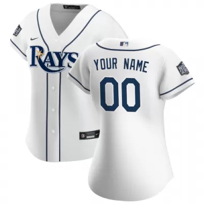 Women's Tampa Bay Rays Nike White 2020 Home Replica Custom Jersey - jerzelite