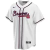 Men's Atlanta Braves  Dansby Swanson #7 White Home 2020 Replica Player Jersey - jerzelite