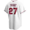 Men's Los Angeles Angels Mike Trout #27 Nike White Home 2020 Replica Jersey - jerzelite