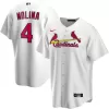 Men's St. Louis Cardinals Yadier Molina #4 Nike White Home 2020 Replica Jersey - jerzelite