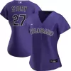 Women's Colorado Rockies Trevor Story #27 Nike Purple 2020 Alternate Replica Jersey - jerzelite