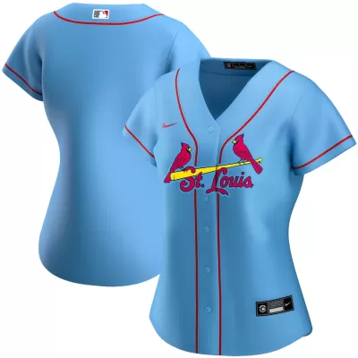 Women's St. Louis Cardinals Nike Light Blue 2020 Alternate Replica Jersey - jerzelite