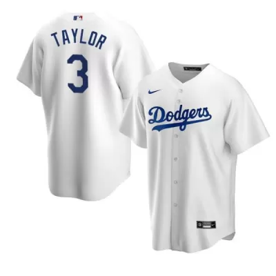 Men's Los Angeles Dodgers Chris Taylor #3 Nike White 2020 Replica Jersey - jerzelite