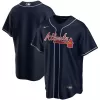 Men's Atlanta Braves Nike Navy Alternate Replica Team Jersey - jerzelite