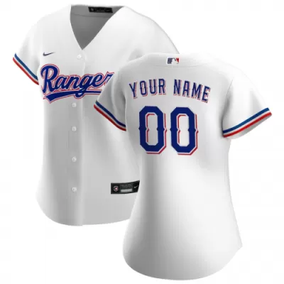 Women's Texas Rangers Nike White 2020 Home Replica Custom Jersey - jerzelite