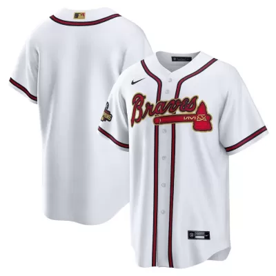 Men's Atlanta Braves Nike White 2022 Gold Program Replica Blank Jersey - jerzelite