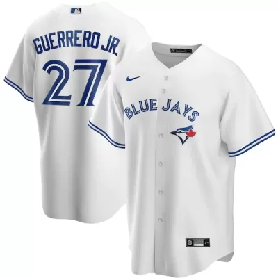 Men's Toronto Blue Jays GUERRERO JR. #27 Nike White Home 2020 Replica Jersey - jerzelite