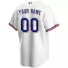 Men's Texas Rangers Nike White Home 2020 Replica Custom Jersey - jerzelite