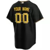 Men's Pittsburgh Pirates Nike Black Alternate 2020 Replica Custom Jersey - jerzelite