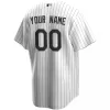 Men's Chicago White Sox Nike White Black Home 2020 Replica Custom Jersey - jerzelite