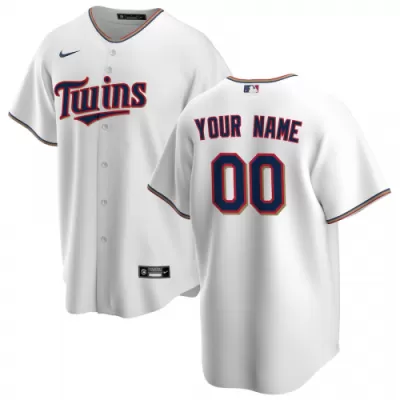 Men's Minnesota Twins Nike White Home 2020 Replica Custom Jersey - jerzelite