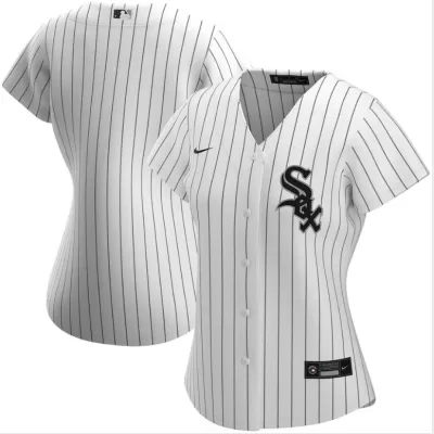 Women's Chicago White Sox Nike White Black 2020 Home Replica Jersey - jerzelite