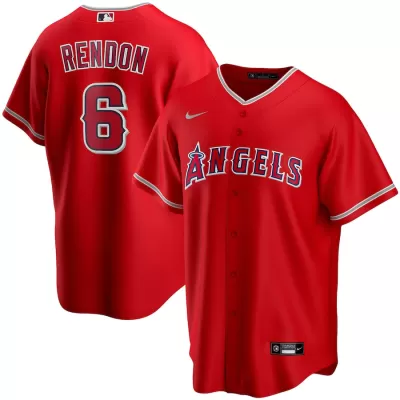 Men's Los Angeles Angels Anthony Rendon #6 Nike Scarlet 2020 Alternate Replica Jersey - jerzelite