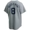 Men's Boston Red Sox Carl Yastrzemski #8 Nike Gray Road Cooperstown Collection Player Jersey - jerzelite