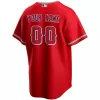 Men's Los Angeles Angels Nike Scarlet 2020 Alternate Replica Custom Jersey - jerzelite