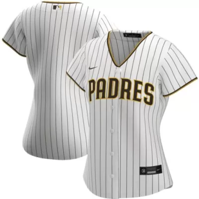 Women's San Diego Padres Nike White&Brown 2020 Home Replica Jersey - jerzelite