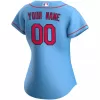 Women's St. Louis Cardinals Nike Light Blue 2020 Alternate Replica Custom Jersey - jerzelite