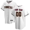 Men's Arizona Diamondbacks Nike White Home 2020 Replica Custom Jersey - jerzelite