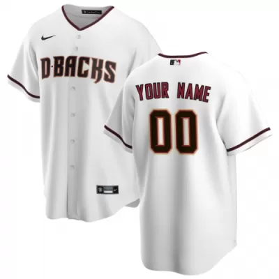 Men's Arizona Diamondbacks Nike White Home 2020 Replica Custom Jersey - jerzelite