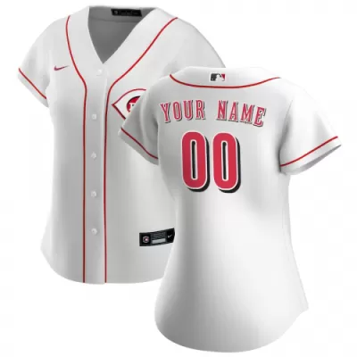 Women's Cincinnati Reds Nike White 2020 Home Replica Custom Jersey - jerzelite