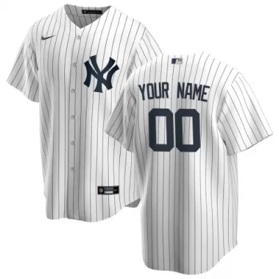 Men's New York Yankees Nike White Home 2020 Replica Custom Jersey - jerzelite