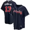 Men's Atlanta Braves Ronald Acuña Jr. #13 Navy 2020 Replica Player Jersey - jerzelite