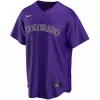 Men's Colorado Rockies Nike Purple 2020 Alternate Replica Custom Jersey - jerzelite