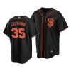 Men's San Francisco Giants Brandon Crawford #35 Nike Black Home 2020 Replica Jersey - jerzelite