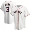 Men's Houston Astros Jeremy Peña #3 Nike White Home 2020 Replica Jersey - jerzelite